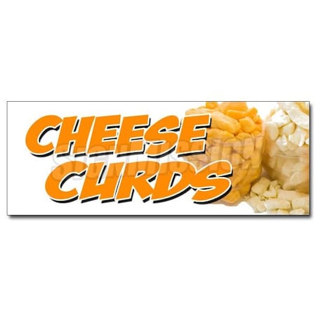 CHEESE CURDS DECAL Sticker Wisconsin Poutine Fried Squeaky Southern Fresh